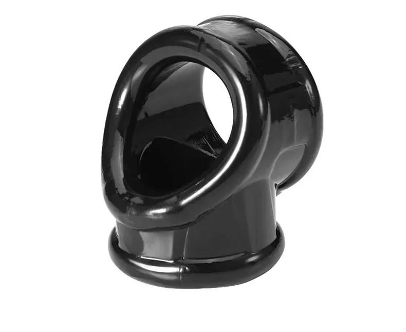 Cock Rings Silicone Ball Stretcher Delay Ejaculation TPE Penis Ring for Men Sex Toys Adjustable Semen Lock Ring SM Penis Sleeve