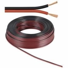 Câble audio Haut-Parleur - Bobine 25.0m - Rouge/Noir - AWG 18