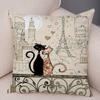 Dwustronny Nadruk Uroczy Elegancki Poszewka Dekoracyjna Kreskówkowe Zwierzę Poszewka na Poduszkę na Sofę Dom Samochód Miękka Pluszowa Poszewka na Poduszkę