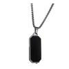 Hip-hop Punk Stainless Steel Geometric Square Pendant Necklace for Men Men Women Personality Simple Collar Chain Jewelry Gifts