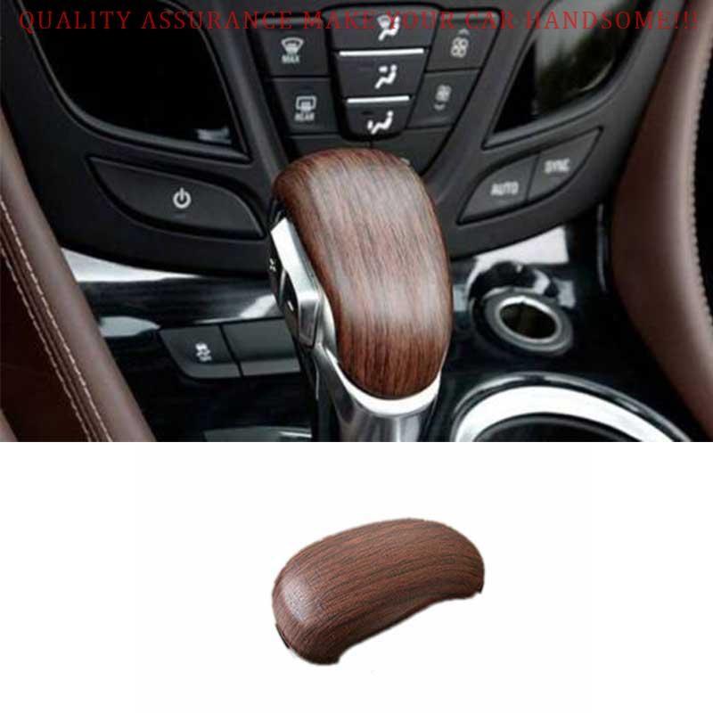 For Buick Envision 2016-2020 Wood Grain Center Console Gear Shift Knob Trim 1PCS