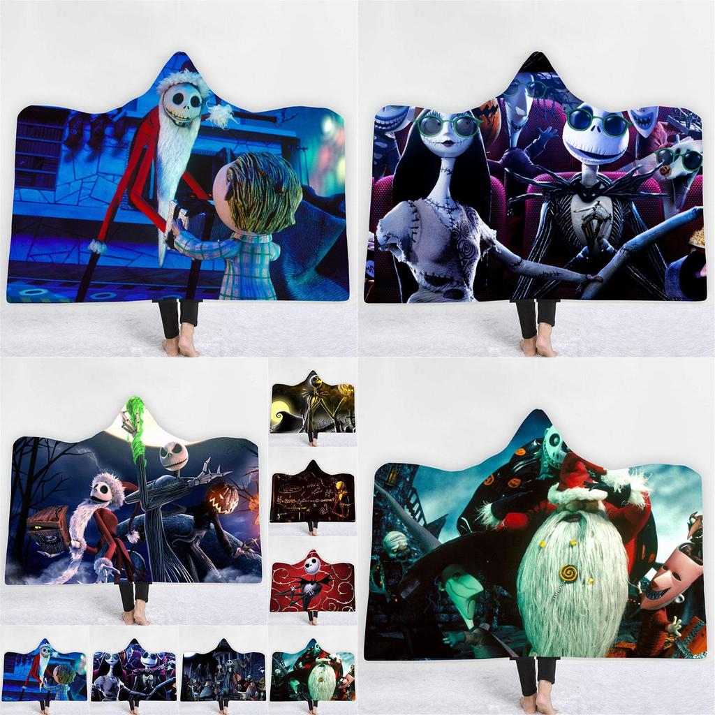 Cozy And Soft The Nightmare Before Christmas Hooded Blanket For Ultimate Comfort