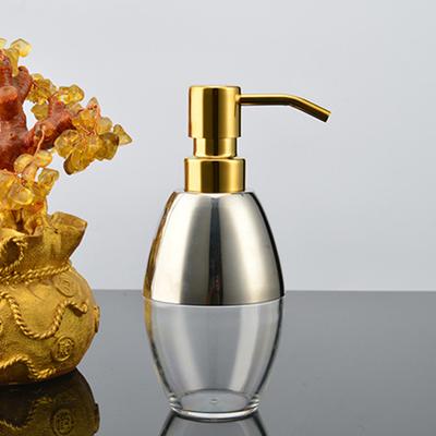 Home Hand Soap & Lotion Pump for Head Kitchen Sink Soap Dispenser Tops Replacement Stainless Steel Manual Gold Press for
