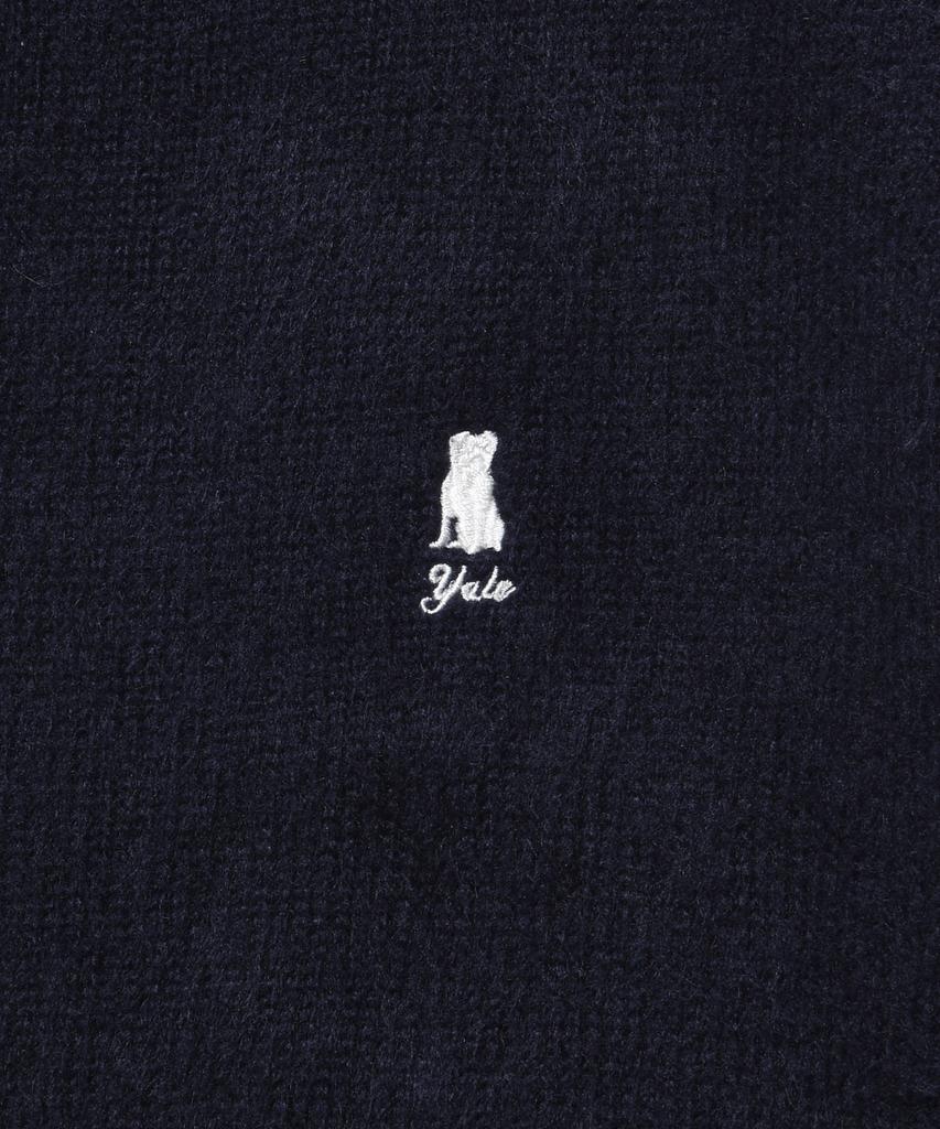 YALE Heritage Dan V-Neck Mohair Knit Navy