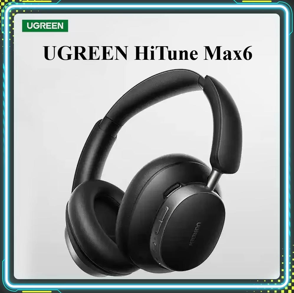 UGREEN HiTune Max6 Head mounted Bluetooth Wireless Earphones with 48dB Noise Reduction and 120 hour Battery Life Suitable for Apple, Huawei, Xiaomi
