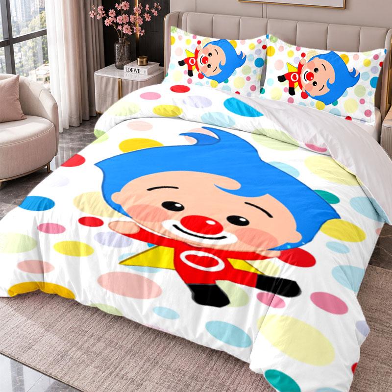 El Payaso Plim Plim 3Pcs Bedding Set Duvet Cover With Two Pillowcases For Bedroom Home Decoration