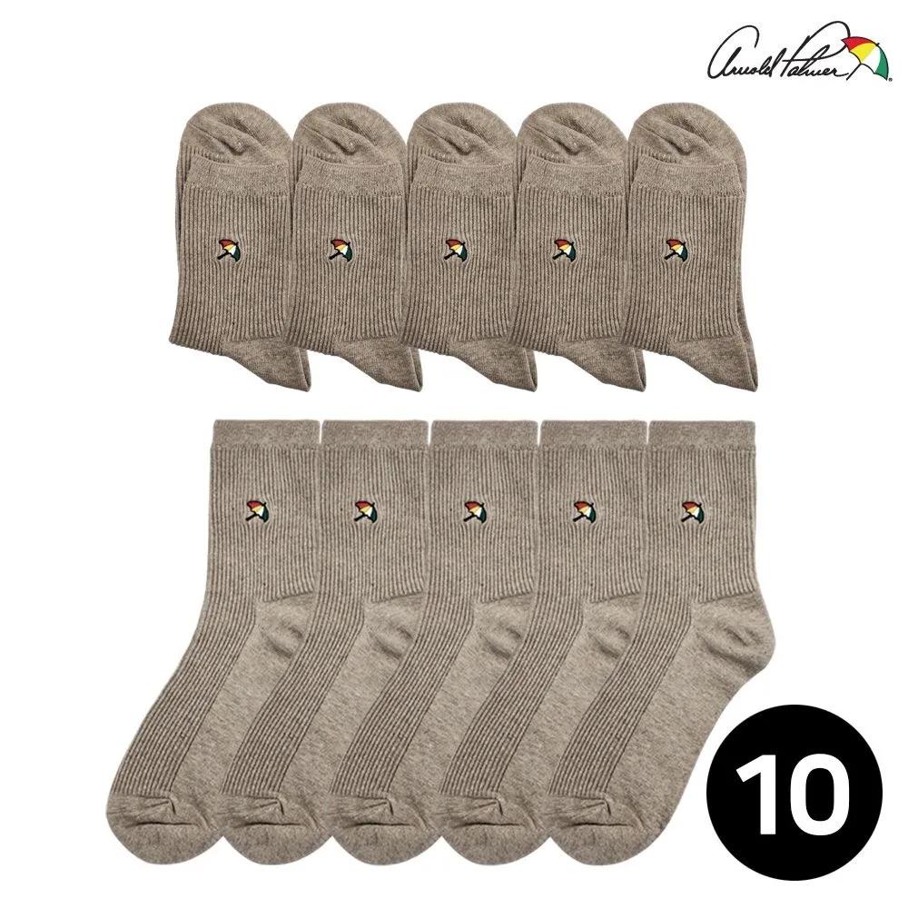 Arnold Palmer Women's Ribbed Socks Mid-Length 10-Pair Set Comfortable Ankle Fashion Socks Made In Korea Gift