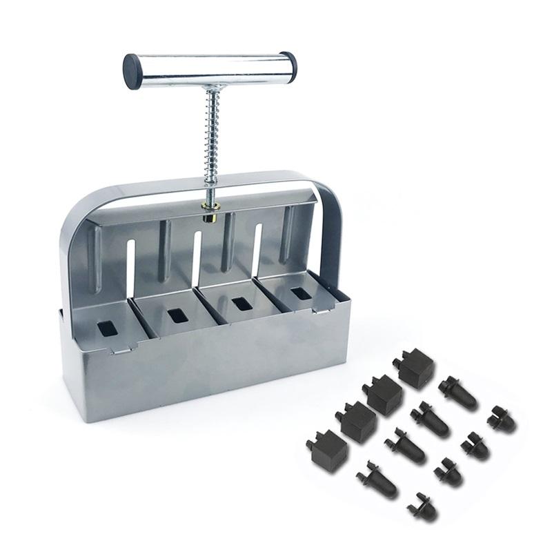 Handheld Seedling 4 Soil Block Maker 2 Inch Soils Blocking Tool Used for Seedling Greenhouse Garden Supplies