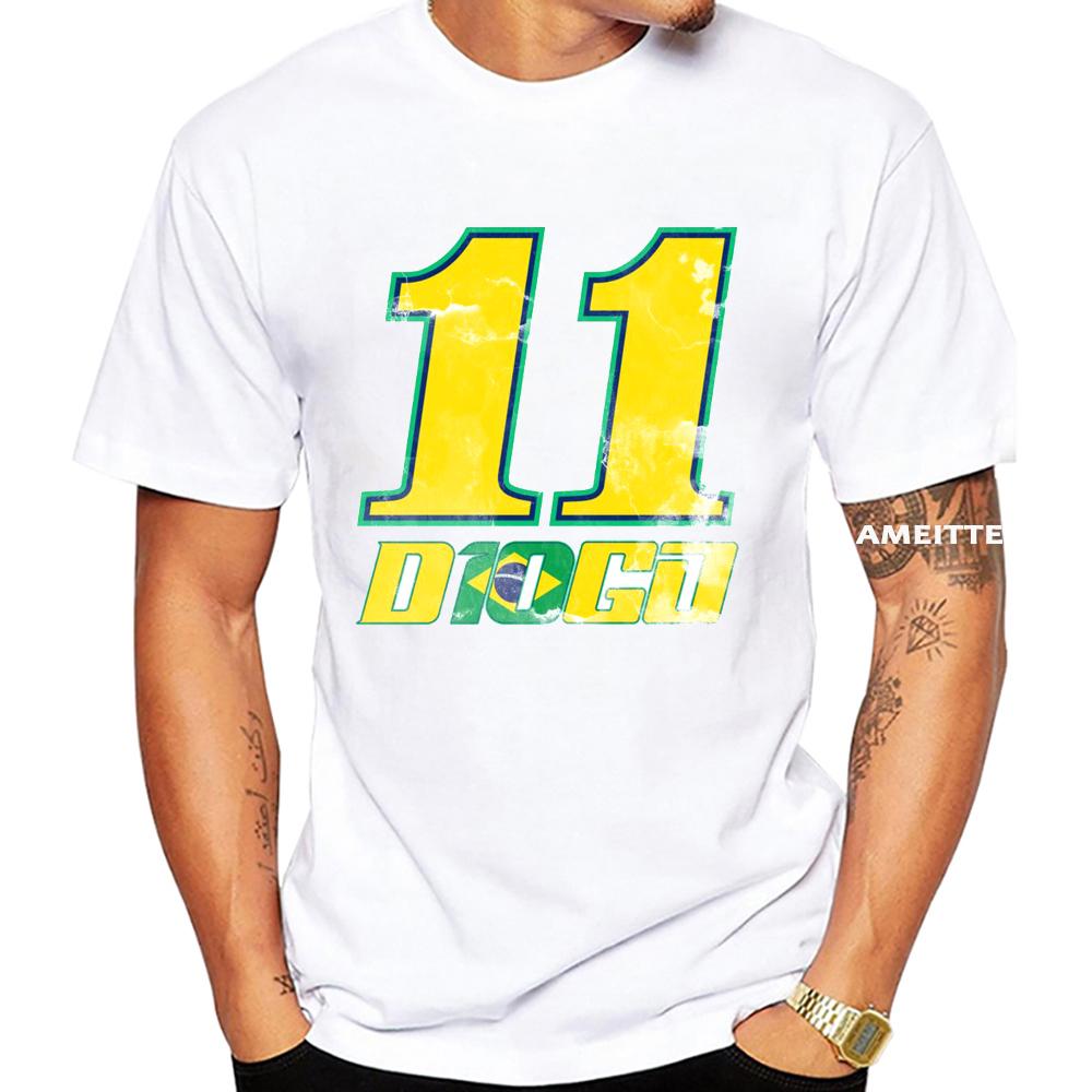 2026 Brazil Legend Rider Diogo Moreira 11 Gp Race Tshirt Unisex Short Sleeve Boy Casual Tees Motorcycle Racing Sport White Tops