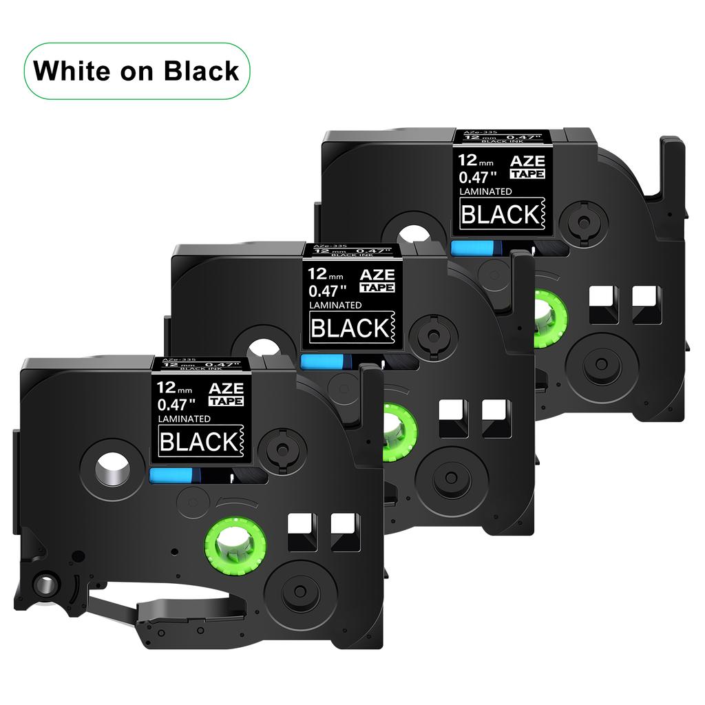 5PCS 231 241 Compatible for Brother Tz TZe-231 Tz-241 Tze-131 631 831 335 Tapes Black On White 12mm Label Tape for P-Touch Maker