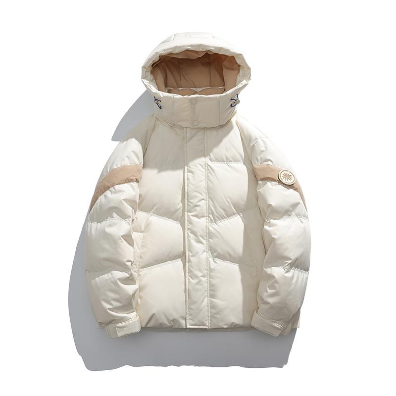 

Мужской зимний пуховик новый пух белой утки пара с капюшоном тренд кэжуал утолщенный теплый подростковый пуховик мужская одежда 2XL