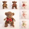 Plush Teddy Bear Gift For Girlfriend With Bow Tie Soft Stuffed Animal For Birthday Celebration