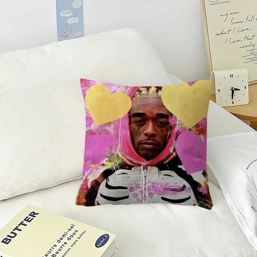 Pink Tape  Lil Uzi Vert  Office Cushion Pillowcase Car Cushion CoverXCM Lumbar Pillowcase Sofa Pillowcover