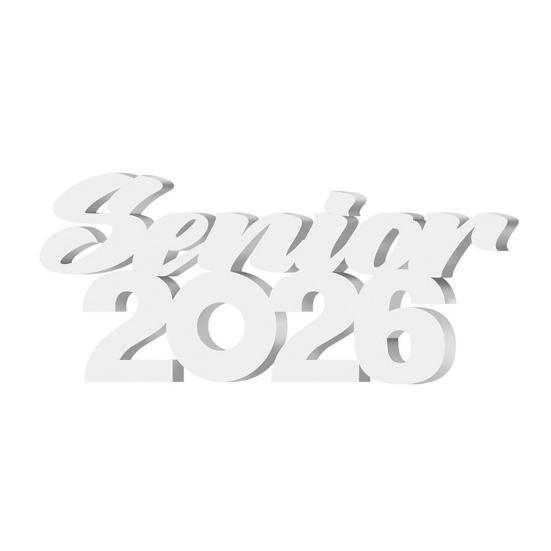 

Випускник 2026 Знак Клас 2026 Фотореквізит Прикраса столу для випускного вечора для декору Вечірка для випускників середньої школи та коледжу білий