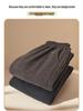 Grandma's Fleece-Lined Warm Straight-Leg Pants: Casual for Autumn and Winter, Perfect for Middle-Aged and Elderly Women
