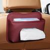 Tissue Holder For Car Leather Adhesive Napkin Case Tissue Dispenser For Car For Seat Back Armrest Console Sun Visor SUV Truck