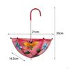 Hanging Bird Feeder Umbrella Shaped Food Container Metal for Balcony