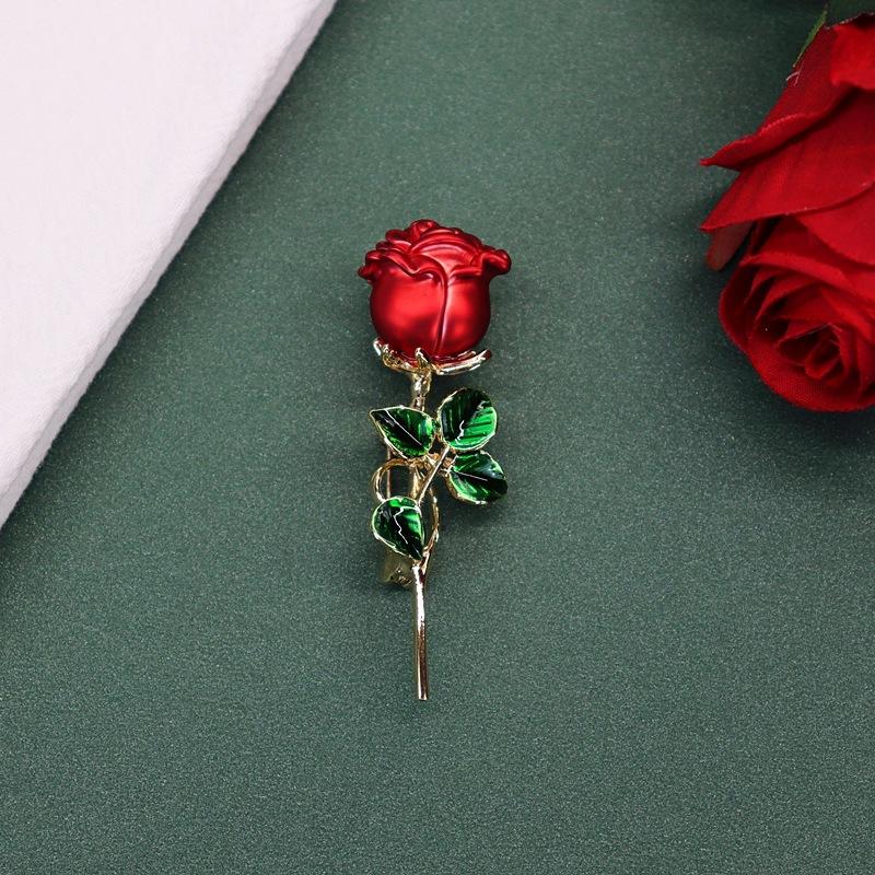 The Little Prince's Rose Brooch, High-end Retro Pin, Men's and Women's Trendy Temperament Versatile Suit with Accessories Gift