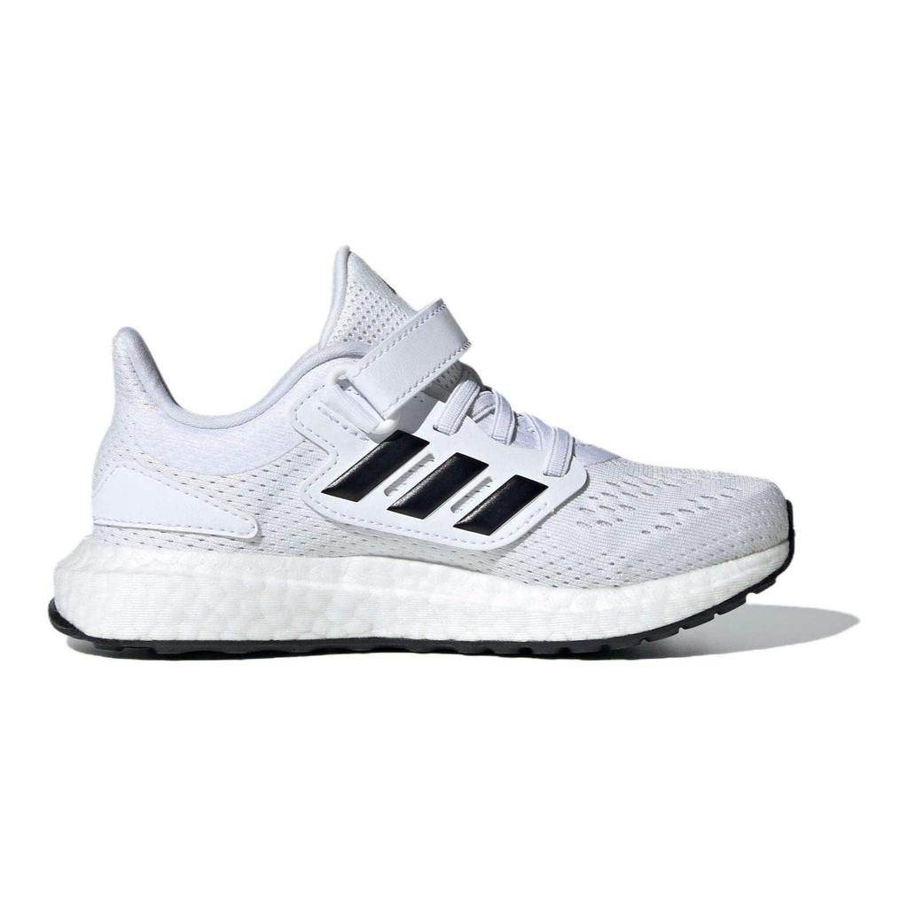 Adidas Pure Boost Lightweight Cushioning Running Shoes Kids Sneakers White Black ID8495