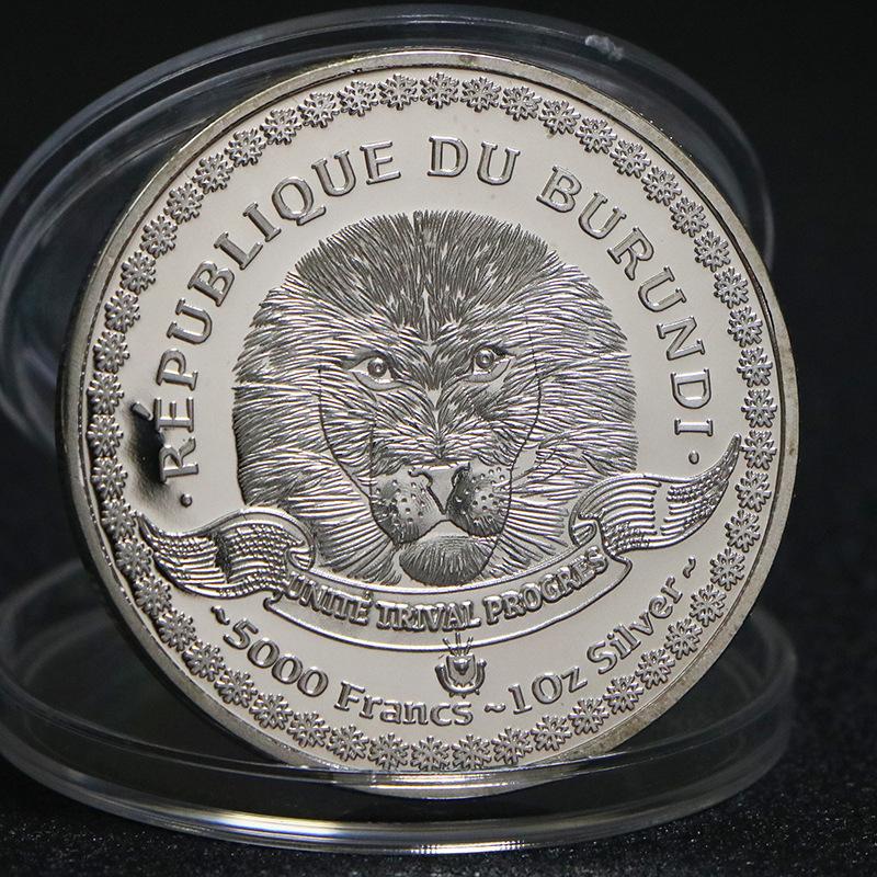 African Tropical Fish Commemorative Coin, Marine Animal Gold and Silver Coins, Clownfish Commemorative Silver Coins, Foreign Currency, Coins
