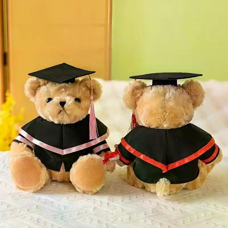 Graduation Suit Fits 30Cm Plush Bear Clothes Accessories Multiple Colors Cloth Graduation Dress Dolls Clothes