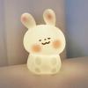 Silicone Little Rabbit Bedroom Lamp Ins Style Decorative Atmosphere Light Rabbit Night Lighting