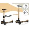 Nukido Flippo Three-Wheeled Scooter For Children With A Balance Seat - Gold
