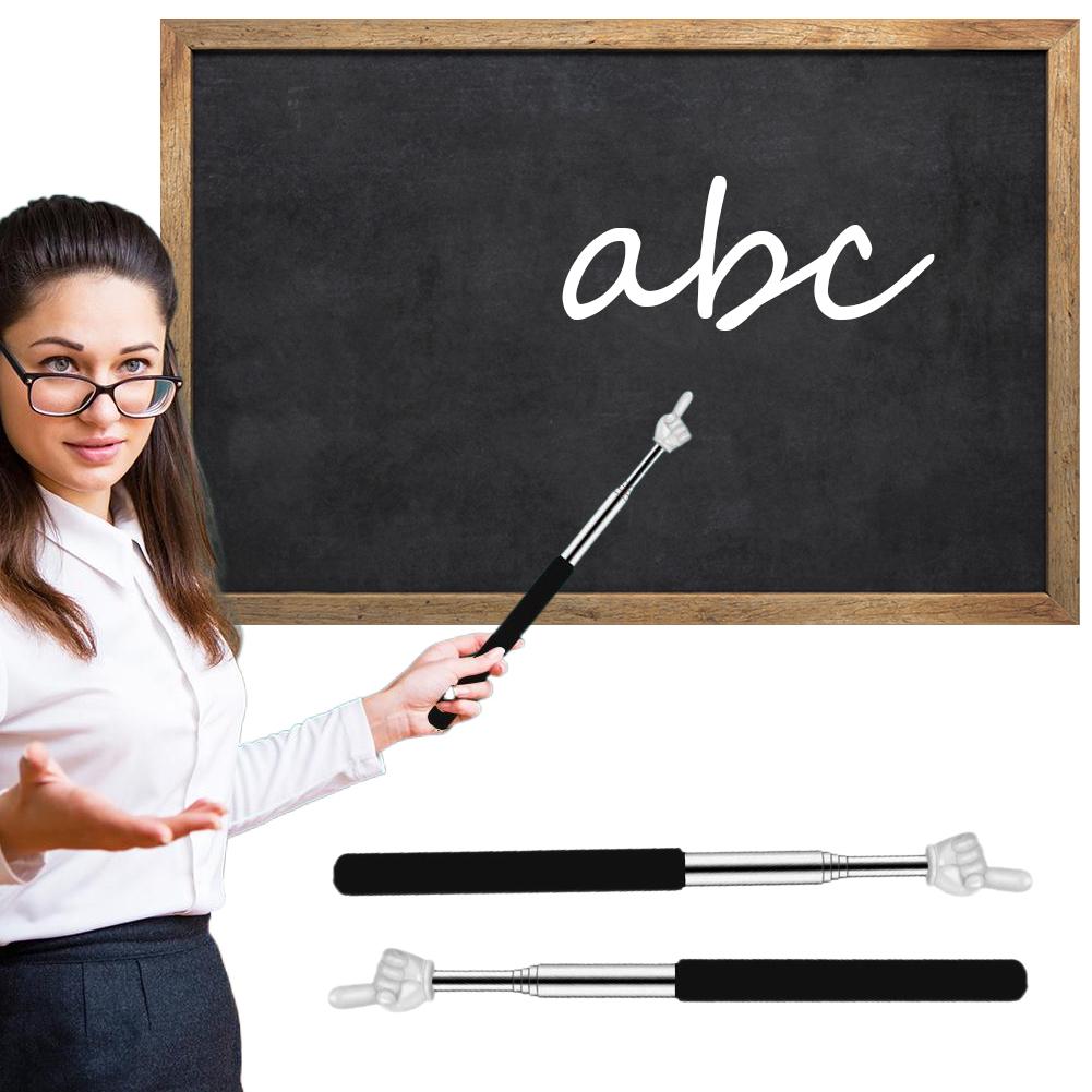 10Pcs Telescopic Teachers Pointer Stainless Steel Extendable Hand Pointer Multi-Function Finger Pointer Stick Classroom Supplies China Mainland