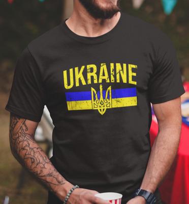 Ukraine Flag T-Shirt Mens Womens Tees Top Proud Ukrainian Patriotic Ukraine Shirts Trident Ukraine