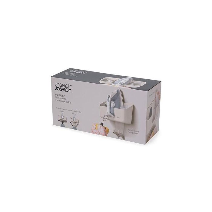 Accessoire pour sèche-linge joseph joseph ironhub panier de rangement mural pour fer pour fer à repasser avec crochet