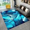 Retro Natural Crystal Ore Stone Area Rug Carpet for Living Room Bedroom Home Decor,kids Play Non-slip for Sofa Doormat Gift