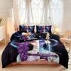 3pcs K-Pop Demon Hunters Printed Coreless Down Comforter Set, Multi Size Bedroom Bedding Decoration, Soft and Machine Washable