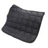 Horse Saddle Pad Breathable Abrasion Proof PU Leather Horse Saddle Cloth Riding Equipment Black