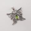 Natürlicher Peridot Edelstein 925 Sterlingsilber Anhänger 1,75" Damenschmuck Jubiläumsgeschenk für Ehefrau CP-41-9