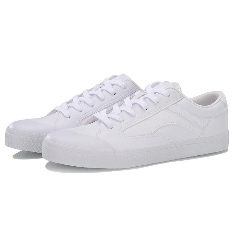 Li Ning Wave Wear Resistant And Lightweight Low Top Skateboard Shoes Men's White AGCP163-2