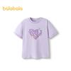 Balabala Girls' 2025 Summer Short Sleeve T-Shirt
