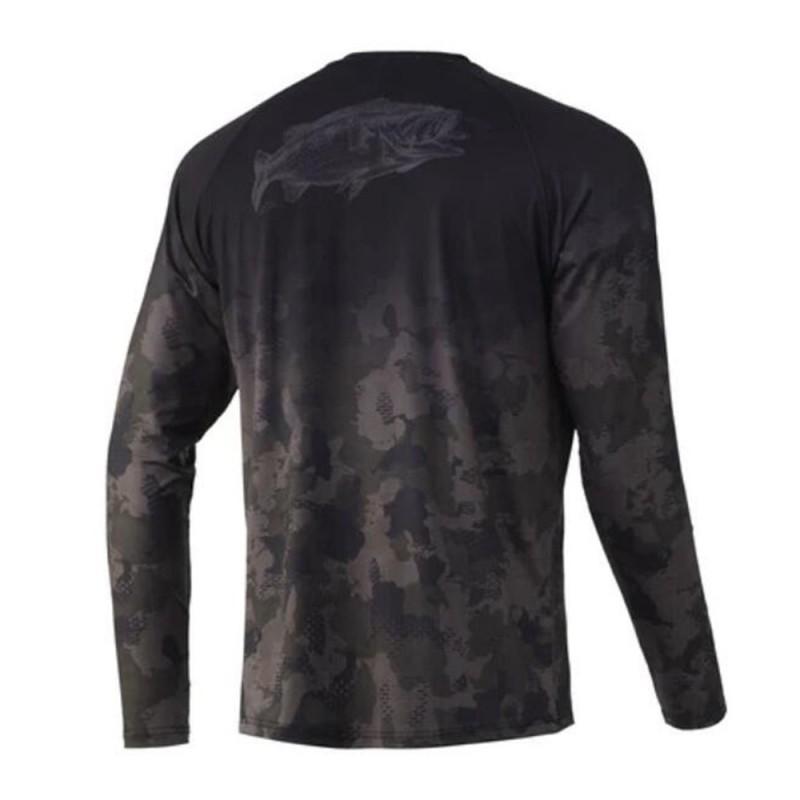 HUK Fischbekleidung Neues UPF+50 Eisgarn Leicht Atmungsaktiv Schnelltrocknend Langarm-T-Shirt
