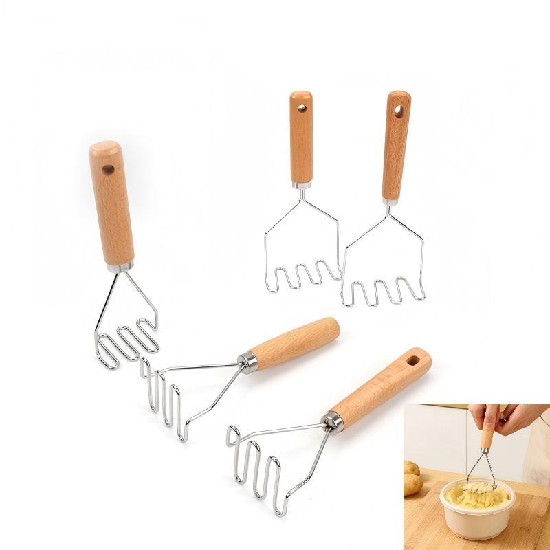 Baby Food Puree Juice Maker Scratch Resistant Stainless Steel Mud Press Masher for Infant Weaning Supplement Daily Home Use