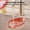 Suction Cup Soap Dish With Drain Water Punching Free Soap Holder Household Light Luxury Bathroom Soap Container Bathroom Supply