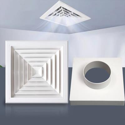 Square Ceiling Diffuser Adjustable Easy To Install Air Conditioning Outlet Vent Ducting Ventilation Grill Cover