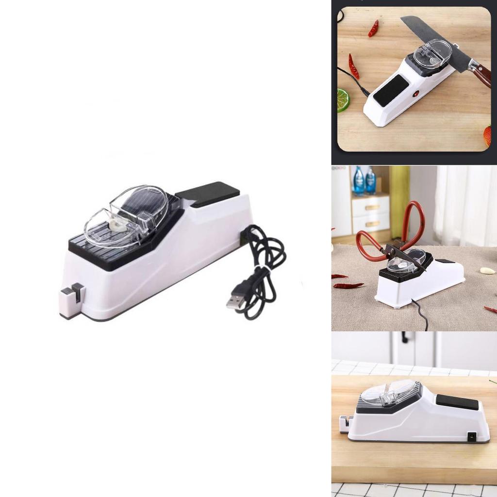 New Electric Knife Sharpener Household Portable Quick Sharpening Machine Multifunctional Automatic Scissors Knives Kitchen Tool