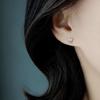 Beixi Lavender Butterfly S925 Sterling Silver Stud Earrings - Exquisite and Luxurious Design