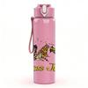 1PC Tiger Wild Animal Graphic 750ml Sports Water Bottle Leakproof Straw Lid Outdoor Office Home
