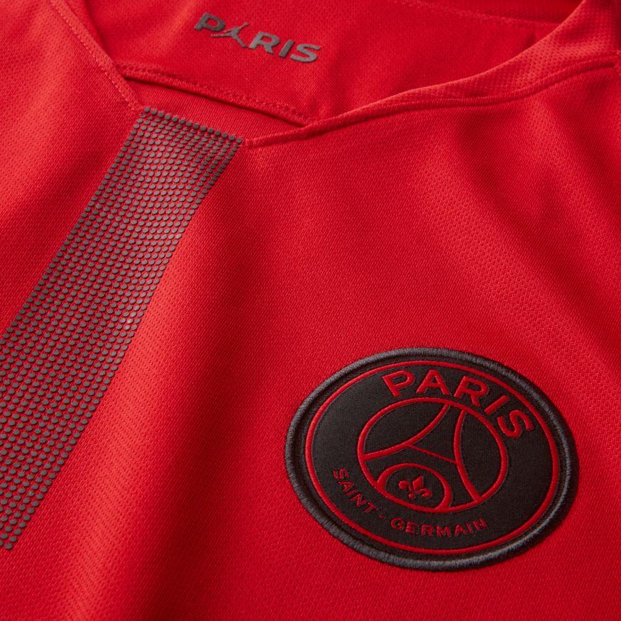 Nike Alphabet Brand Logo Print Round Neck Long Sleeve T-Shirt Men Tops Red AJ2395-659