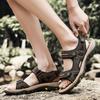 38-48 Mens Large Size Genuine Leather Men Sandals Summer Men Beach Sandals Outdoor Sandals For Men