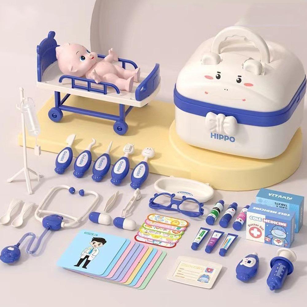 Educational Game Kid Stethoscope Doctor Set Pretent Play Toys Nurse Tools Bag Toys  Kids Gift