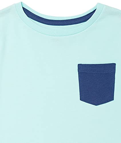 Amazon Essentials 5-Pack Long Sleeve T-Shirts (Formerly Spotted Zebra) Boys, Navy/White/Light Blue, Sizes 130-135