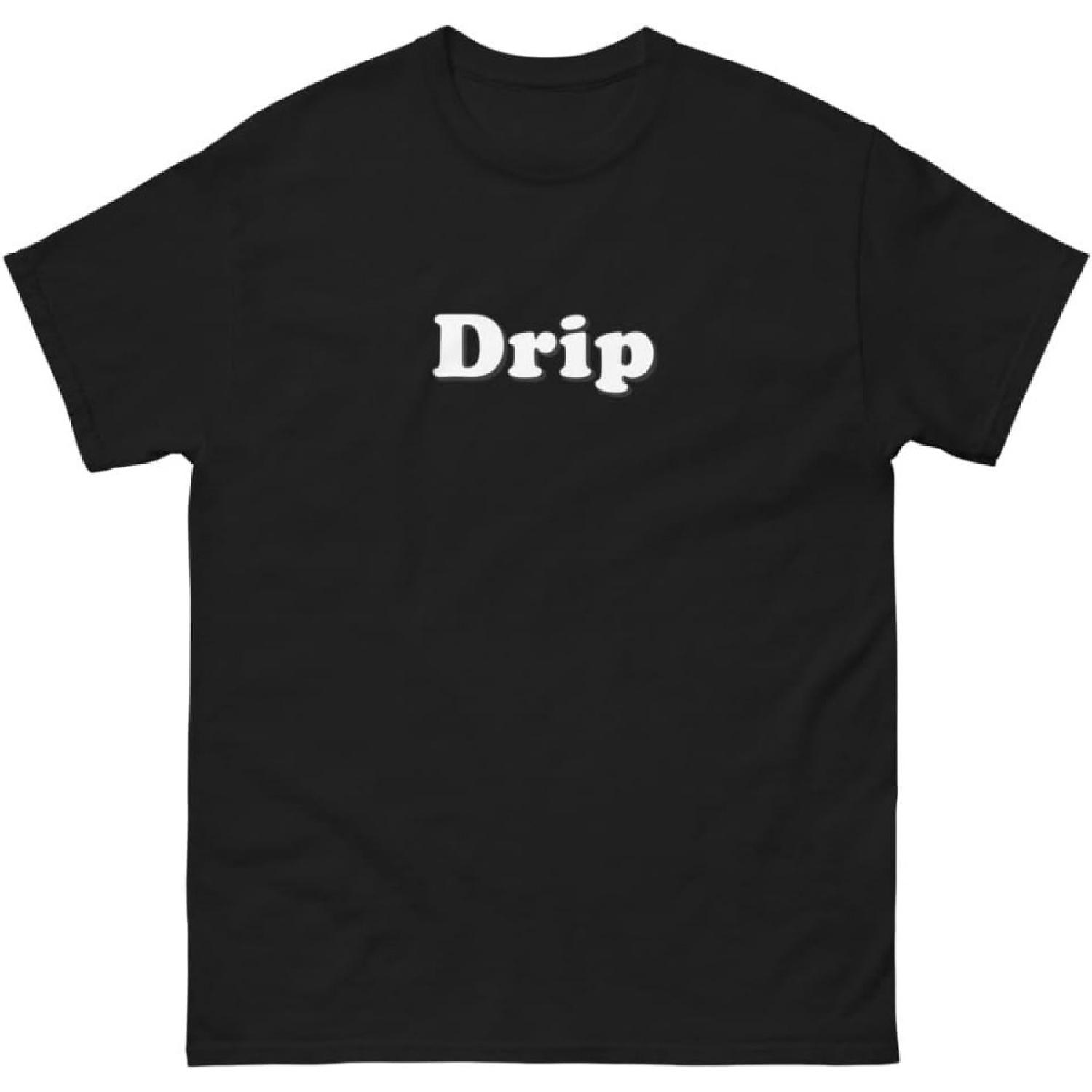 Модная футболка со сленговым словом Drip S