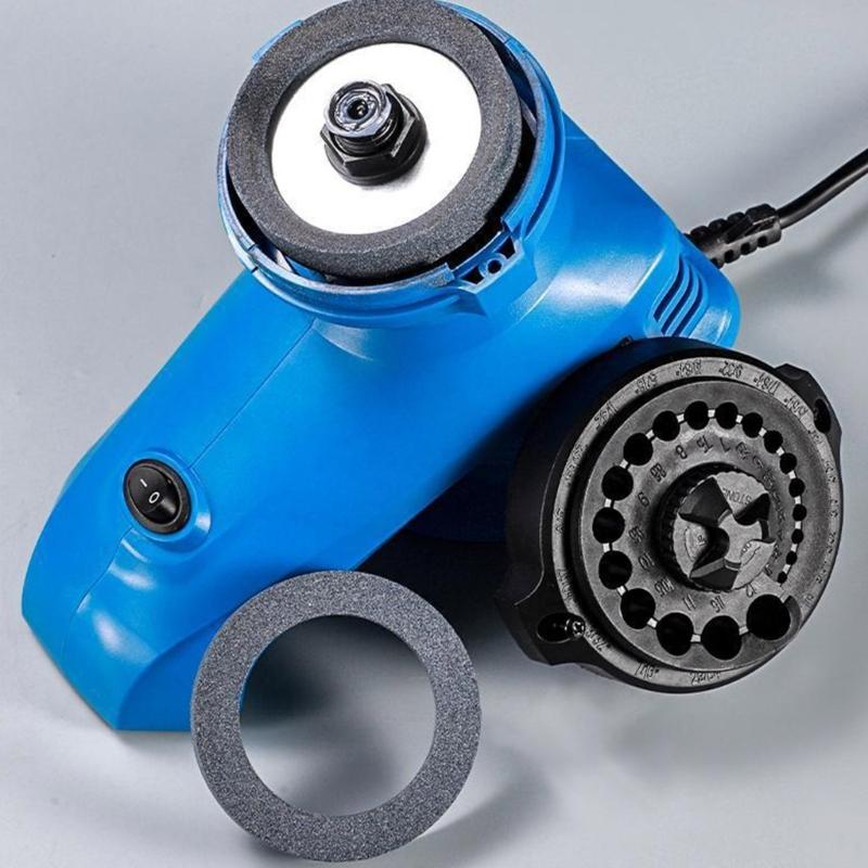 Portable Electric Drill Bit Sharpener Grinder Machine for Home Use Supports Twist Drill Bits Sized 1/8'' To 15/32''