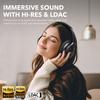 1Mii Y8 Active Noise Cancelling Headphones, Wireless Headphones Over Ear Bluetooth 5.3, LDAC Hi-Res Audio,75H Playtime with Transparent Mode for